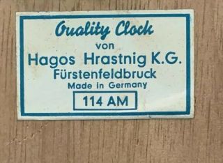 Hagos Hrastnig GERMAN SWISS MUSIC CARVED HUNTER CUCoo Parts 5