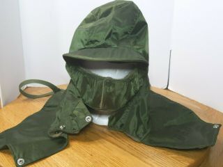 Usn Extreme Cold Weather Hood Shipboard Green Size Large 7 1/8 - 7 1/4 Waterproof