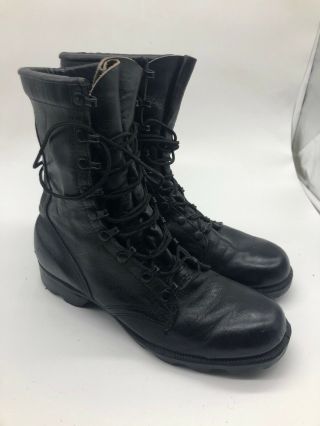 Leather Combat Boots Korea ? Vietnam War M 9 1/2 R - Vintage Style 40355