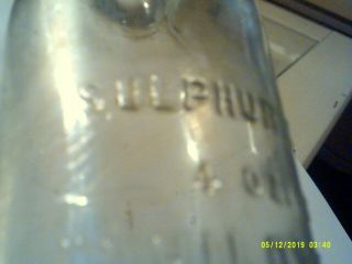 Vintage O.  J.  Childs Co.  Utica,  N.  Y.  Sulphuric Acid For Fire Extinguishers Bottle