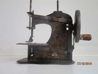 Antique Muller No.  6 Toy sewing machine Bird of Paradise 1910 8