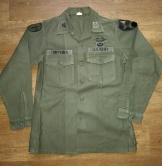 Us Army Vietnam 1969 Og - 107 Shirt Colonel 2nd Infantry Division General Staff