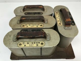 Antique Vintage Japanese Ww2 Military Radio Quartz Crystal Units 1940’s Wwii Ww2