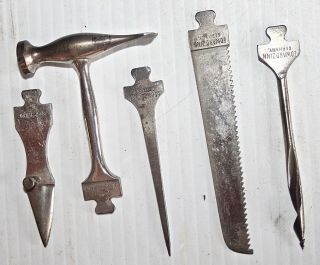 ANTIQUE 10 PC GERMAN MULTI TOOL BY EDWARD ZINN WITH SOME HARD TO FIND COMPONENTS 5