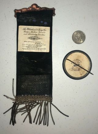 GAR Shaw Post No.  186 Alton NY Medal Ribbon Badge W/ Extra Button 2