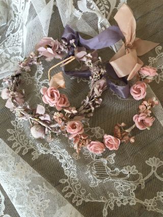 Circa 1930’s,  Two Sweet Floral Wedding Tiaras For Children