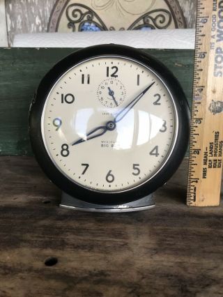 Vintage Westclox Big Ben Black Metal Alarm Clock Deco Style Parts / Repairs