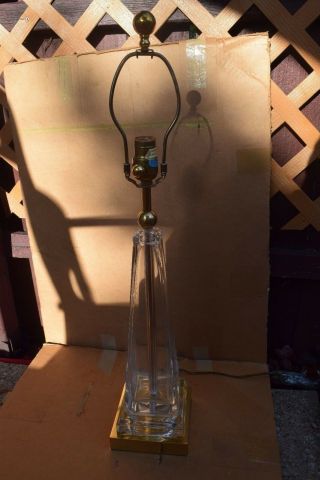 Vintage Chapman 1988 Glass table lamp 8