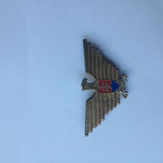 Wwii Slovakia Cap Officer Badge - - 1949 - Rare