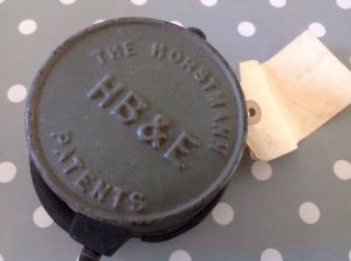 Vintage The Horstmann Hb&e Gas Valve Controller Timer Switch Pre 1914? Label