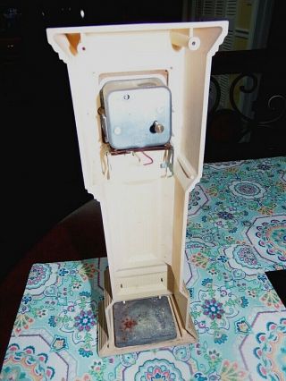Wittnauer Rare Salesman Miniature Grandfather Clock Bakelite store Display 1960 5