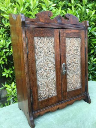 Ornate Antique Medicine Cabinet Apothecary Bathroom Wall Cabinet Arts And Crafts