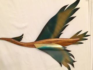 Mid Century Wall Art Flying Birds Danish Vintage 1960’s Retro Modern Set Of 2 2