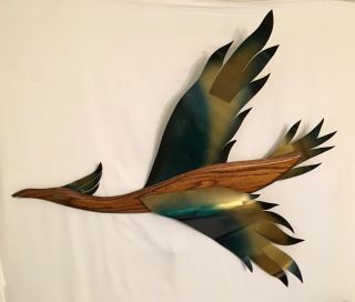 Mid Century Wall Art Flying Birds Danish Vintage 1960’s Retro Modern Set Of 2 3