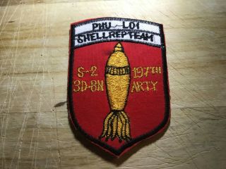 Cold War/vietnam? Us Army Patch - Phu Loi 197th Arty S - 2 3d Bn Beauty