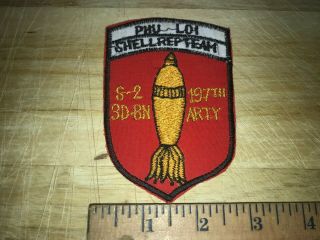 Cold War/Vietnam? US ARMY PATCH - Phu Loi 197th ARTY S - 2 3d BN BEAUTY 2