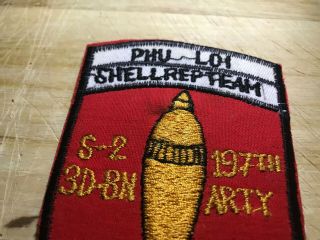 Cold War/Vietnam? US ARMY PATCH - Phu Loi 197th ARTY S - 2 3d BN BEAUTY 4