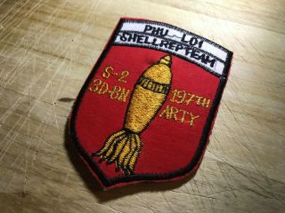 Cold War/Vietnam? US ARMY PATCH - Phu Loi 197th ARTY S - 2 3d BN BEAUTY 6