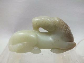 A Chinese Jade Figure Of A Horse 20thc