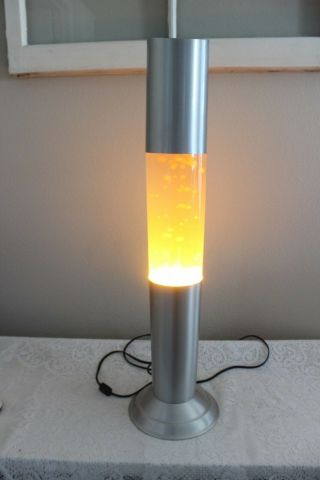 Lipan Lava Lamp Model Lp - 70 A W/ Sun,  Clear W/ Yellow Goo (32 " Tall)