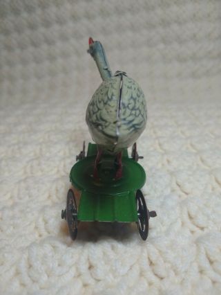 Goose Penny Tin Toy Nodder on Origional Base,  Made in Germany,  Antique BEAUTIFU 3