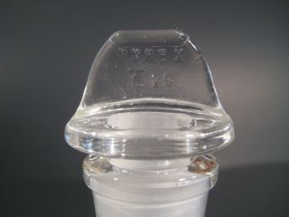Pyrex Vintage Hydrochloric Acid HCl Laboratory Apothecary Bottle w/Stopper 3
