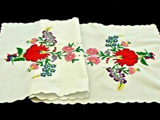 Gorgeous Hand Embroidered Table Runner