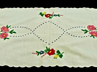 GORGEOUS HAND EMBROIDERED TABLE RUNNER 4