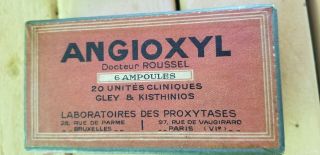 Angioxyl Ampoules Docteur Russel Paris Box And Pamphlet