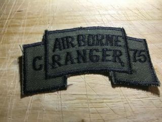Cold War/vietnam? Us Army Patch - Airborne Ranger C 75th Infantry - Beauty