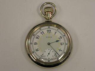 Vintage Elgin Pocket Watch Fancy Dial Swing Out Case 16 Size Rose Gold Stag 1911