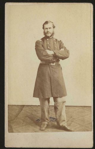 Civil War Cdv Union Colonel/general Thomas G Stevenson Kia Spottsylvania Ch