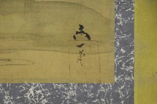 JAPANESE HANGING SCROLL ART Painting Bird and Flower Sansui Landscape E7537 4