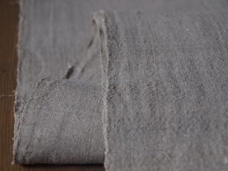 Antique Old Organic Natural Linen Flax Handwoven Homespun Fabric 2 yards 4