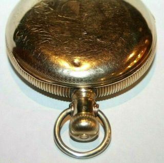 ANTIQUE XL KEYSTONE WATCH CASE CO.  14K GOLD FILLED POCKET WATCH CASE W/ GLASS 5 4