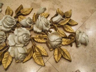 1973 21 Inch Vintage SYROCO Hollywood Regency Floral 3D Tree Wall Plaque 2