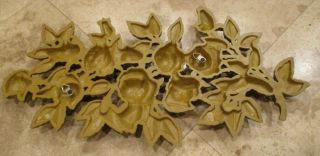 1973 21 Inch Vintage SYROCO Hollywood Regency Floral 3D Tree Wall Plaque 4