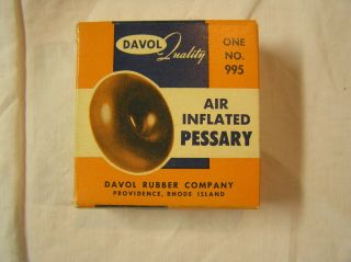 Vintage Davol Air Inflated Vaginal Pessary 995 3 - 1/4”