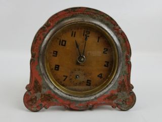 Vintage Gilbert Clock Art Deco Metal Alarm Clock / Repair