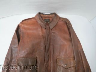 Wwii Us Army Air Force Type A - 2 Leather Flight Jacket Size 42