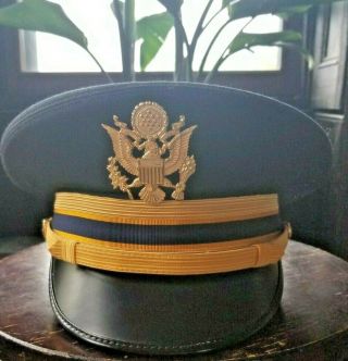 Army Asu Service Cap - - Male,  Officer,  Size 7 1/2 - - Dress Blues