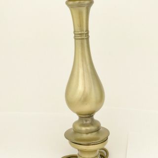 VINTAGE BRASS COLUMN TABLE LAMP APPROX 50cm HIGH 3