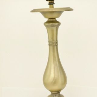 VINTAGE BRASS COLUMN TABLE LAMP APPROX 50cm HIGH 4