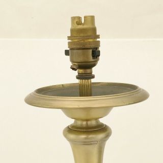 VINTAGE BRASS COLUMN TABLE LAMP APPROX 50cm HIGH 5