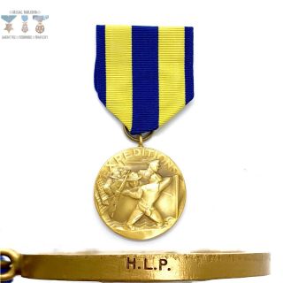 Vietnam War Era Navy Expeditions Medal H.  L.  P.  Engraved Rim His Lordship Products