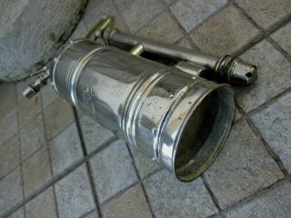 Vintage Brass Chromed Casa Hipolito Pump Sprayer Nozzle Farm Garden Tool Spray 4