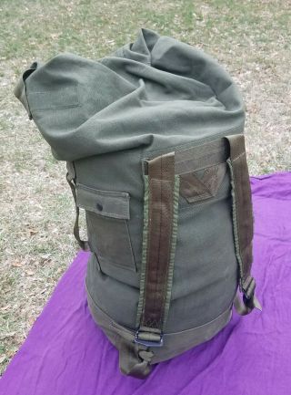 Bag,  Duffel Type Ii Military Army Backpack Canvas Montana Green