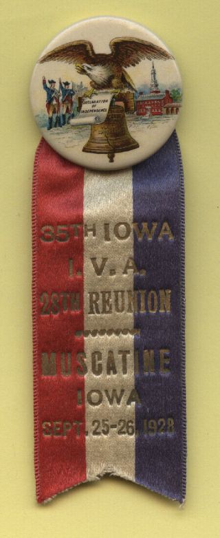 1928 Muscatine 35th Iowa Inf.  Veteran Assoc.