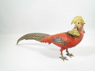 Vintage Vienna Bronze Golden Pheasant