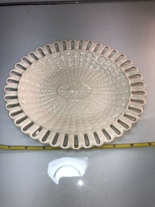 19th Century Wedgwood Creamware Plate 8 1/2” Platter Minty